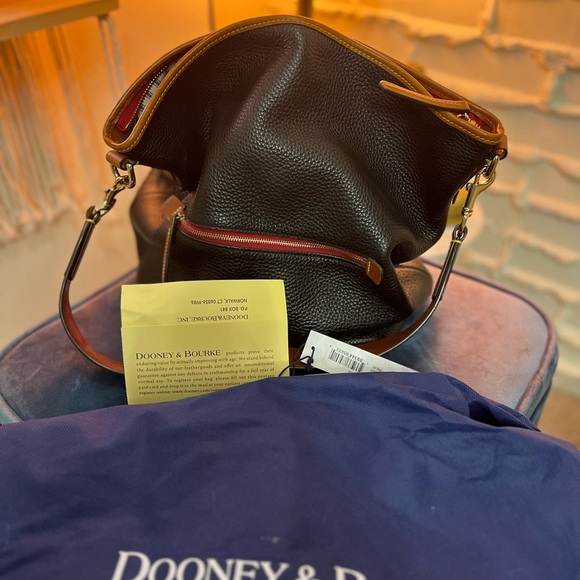 Dooney & Bourke Rich Chocolate Hobo Bag - Picture 7 of 7